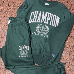 Champion Green Athletic Club Sweatpants